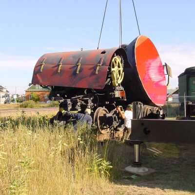 Photograph, NORMHC, Slag Pot Moving.