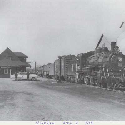 Photograph, CNR Station, Wingham, Ontario, Canada.