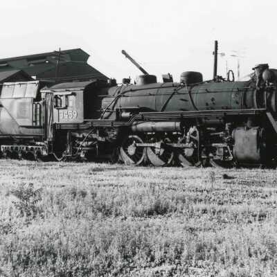 Photograph, Canadian National Steam Locomotive 3459.