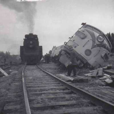Photograph, CNR Derailment.