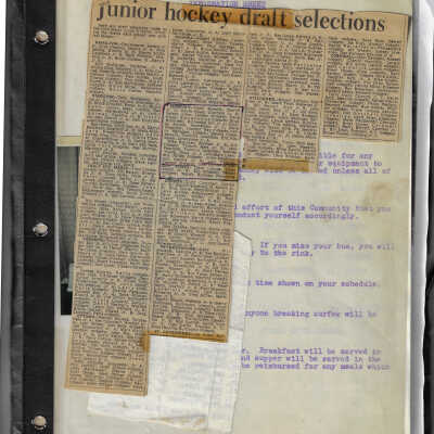 Scrapbook: John Thomas' Hockey Memories