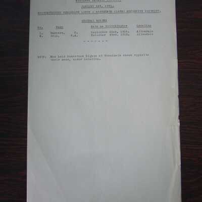 Canadian National Railways, Northern Ontario District, January 1st, 1931 Switchenders Seniority Lists - Sixteenth Seniority District, General Roster