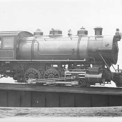 Photograph: Canadian Copper Company Locomotive #1 and Tender