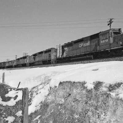 Photograph, CP Rail Freight Train, Locomotive 5579.