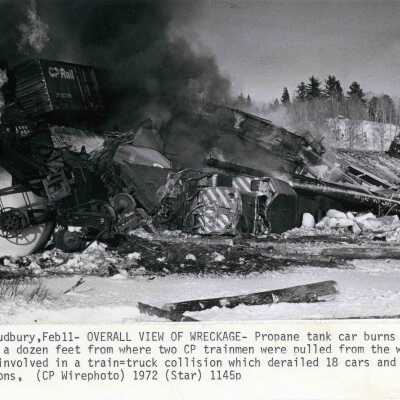 Photograph, Ontario Provincial Police, CPR Wreck Photographs.