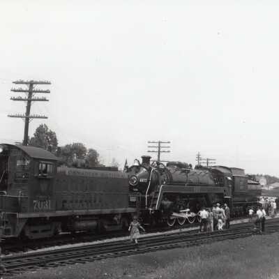 Photograph - Steam locomotive no. 6077