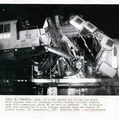 Photograph, Ontario Provincial Police, CPR Wreck Photographs.