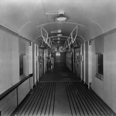 Photograph, Interior view of the Canadian National Railways Express car series 8719-8728.