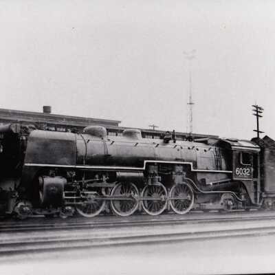 Photograph, CNR Steam Engine 6032
