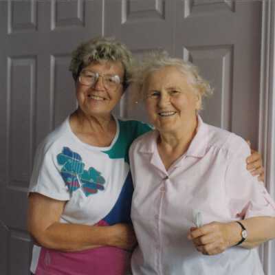 Photograph, Irene Sbrega, Helen Rivers.