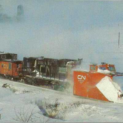 Photograph, CNR Snow Plow 56167.