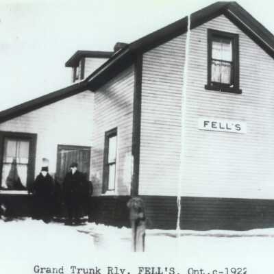 Photograph, CNR Station at Fells, Ontario.