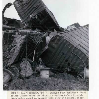 Photograph, Ontario Provincial Police, CPR Wreck Photographs.