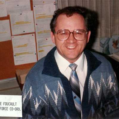 Photograph, Claude Foucault, Work Force, Co-Ordinator.