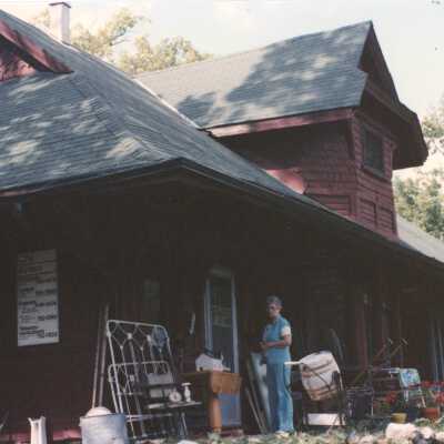Photograph, CNR Station, Burford, Ontario, Canada, August 16th, 1985.