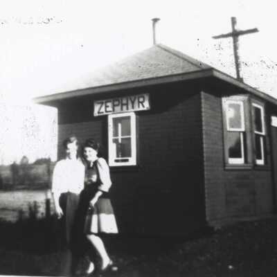 Photograph, CNR Zephyr Station, Zephyr, Ontario.