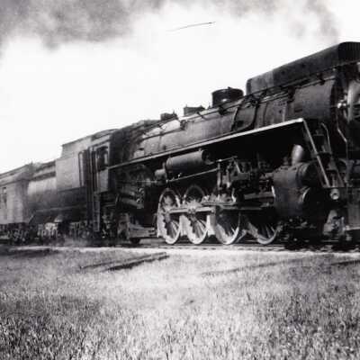 Photograph, CNR Steam Engine 6052
