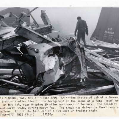 Photograph, Ontario Provincial Police, CPR Wreck Photographs.