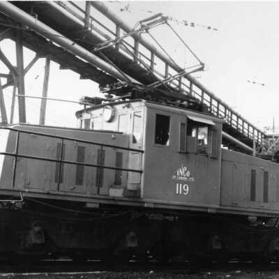 Photograph, INCO Electric Locomotive 119.