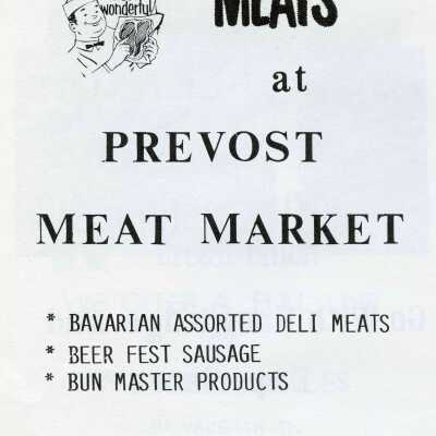 Photograph, Prevost Meat Market, Capreol, Ontario.