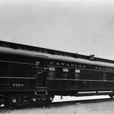 Photograph, Canadian National Railways (CNR) Mail Car 7783.