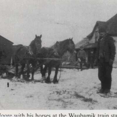 Photograph, Bill Moore, CNR Waubamik Station