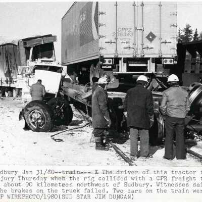 Photograph, Ontario Provincial Police, CPR Wreck Photographs.