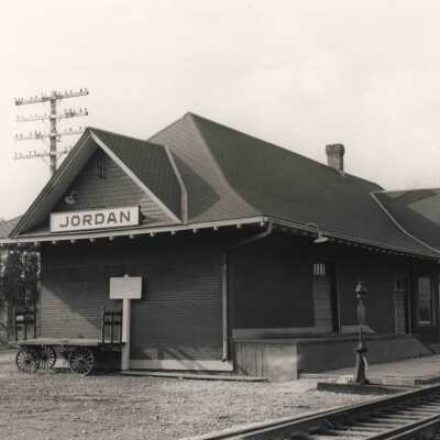 Photograph, CNR Station at Jordan, Ontario, November 11th, 1964.