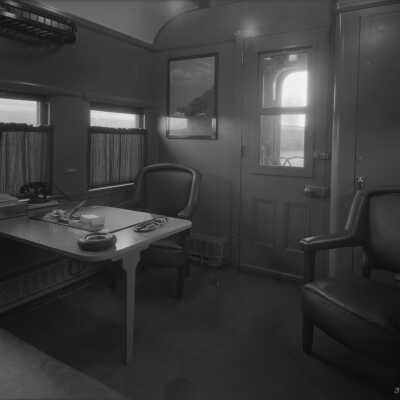 Photograph, Canadian National Railways (CNR) Medical Clinic Car - doctors office.