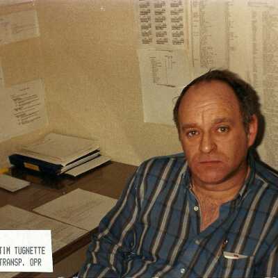 Photograph, Tim Tugnette, Transportation Operator.