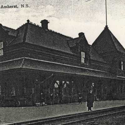 Photograph, CNR Station at Sackville, Nova Scotia.