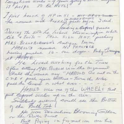 C.H. Johnson’s Roast of Harold Prescott Speech