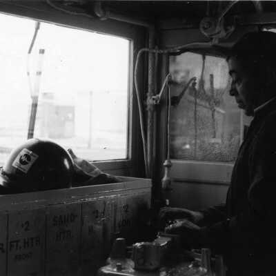 Photograph, INCO Electric Locomotive Conductor.