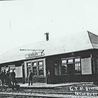Photograph, CNR Station at Newbury, Ontario.