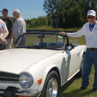 Photograph, NORMHC Car Show, 2011, Dino Cacciotti, Tirumph TR6.