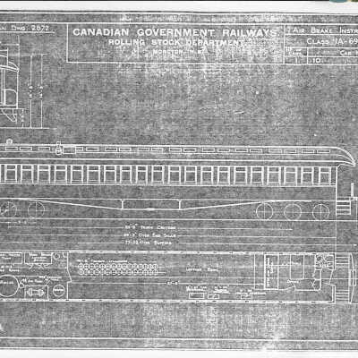 Canadian Government Railways: Rolling Stock Blueprints for a Air Brake Instruction Car
