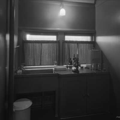 Photograph, Canadian National Railways (CNR) Medical Clinic Car - laboratory.