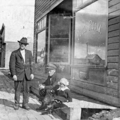 Photograph, Outside the Pool Room