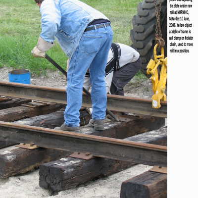 Photograph, NORMHC Track Laying.