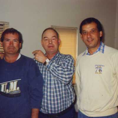 Photograph, Bob Ruddick, Rodney Burns, Frank Mazzuca.