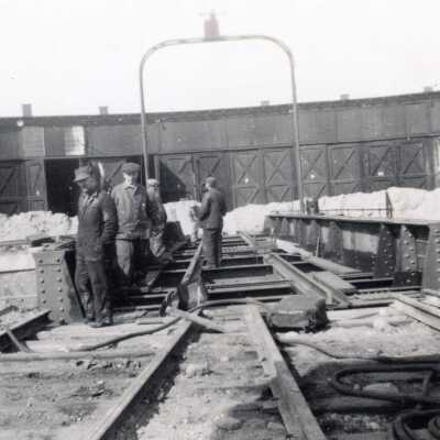 Photograph, Capreol Roundhouse Track Installation.
