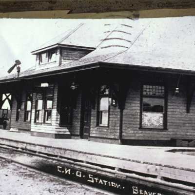 Photograph, CNR Beaverton Station, Beaverton, Ontario.