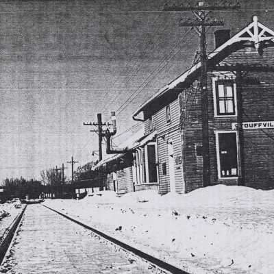 Photograph, CNR Station at Stouffville, Ontario.