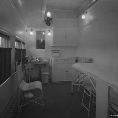 Photograph, Canadian National Railways (CNR) Medical Clinic Car - operating room.