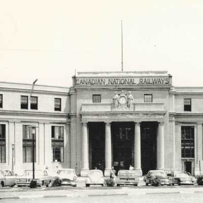 Photograph, CNR Station at Halifax, Nova Scotia.