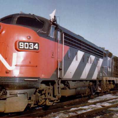 Photograph - Canadian National Diesel Locomotive 9034