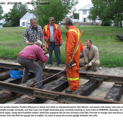 Photograph, NORMHC Track Laying.
