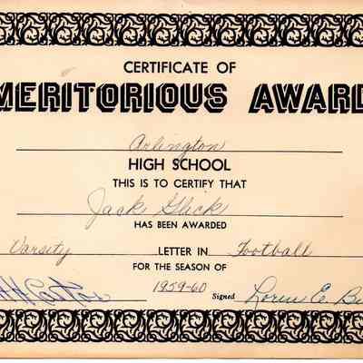 Meritorious Award, Jack Glick