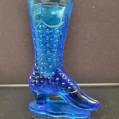 Blue Slipper Vase