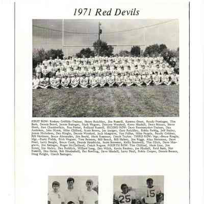 Arlington Varsity Football, 1971